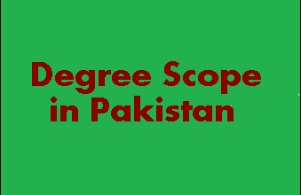 Which Degree Scope in Pakistan