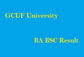 GCUF BA BSC Result 2025