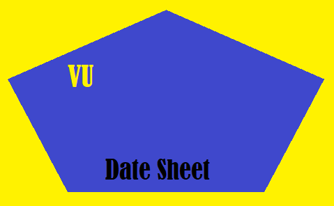 VU Date Sheet 2025