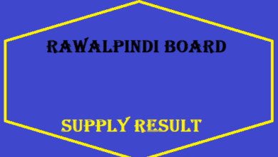 Rawalpindi Board Matric Supply Result