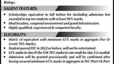 Bahria College Karsaz Admission 2025