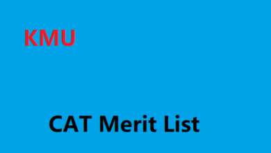 KMU CAT Merit List