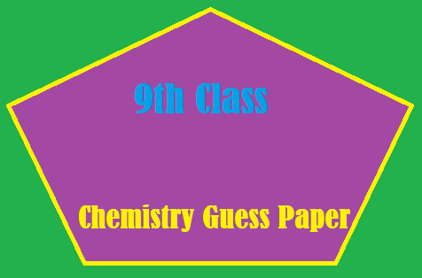 9th Class Chemistry Guess Paper 2025 Rawalpindi Board