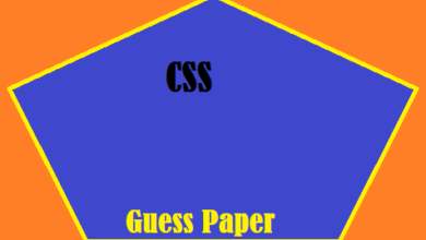 CSS Guess Paper Download Pdf