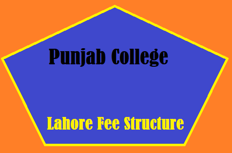 Punjab College Lahore Fee Structure