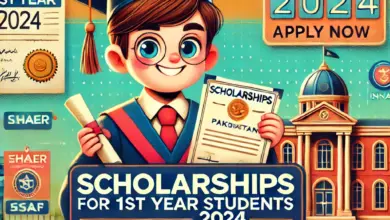 1st Year Scholarship in Pakistan