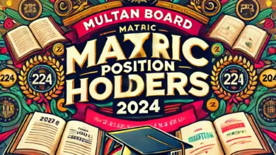 Multan Board Matric Positions Holders 2025