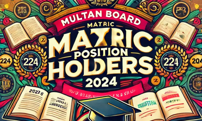 Multan Board Matric Positions Holders 2025