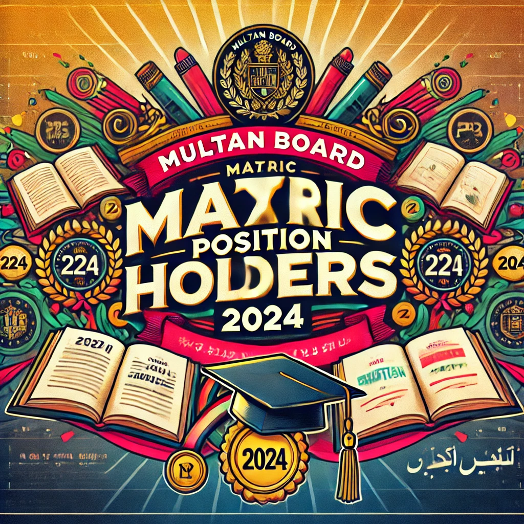 Multan Board Matric Positions Holders 2025