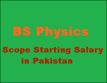 BS Physics Scope in Pakistan