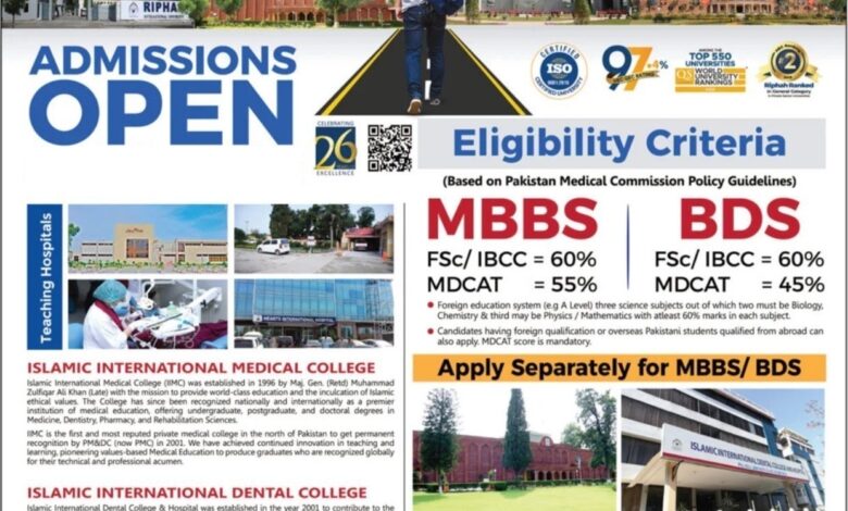 MBBS Admission in Pakistan