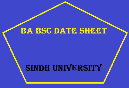 Sindh University BA BSC Date Sheet