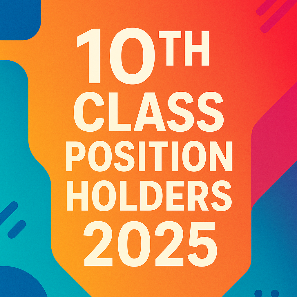 10th Class Position Holders 2025