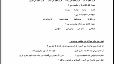 1st year tarjuma tul quran guess paper