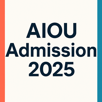 AIOU Admission CT PTC PGD and Diploma in Education