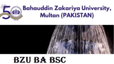 BZU BA BSc Admission Schedule 2025