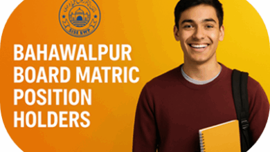 Bahawalpur Board Matric Position Holders
