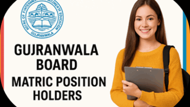 Gujranwala Board Matric Position Holders 2025