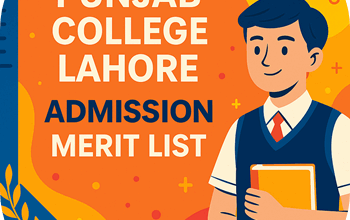 Punjab College Lahore Admission Merit List