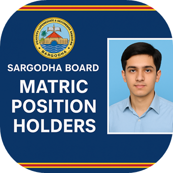 Sargodha Board Matric Position Holders 2025